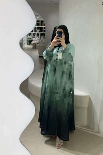 Green Ombre Abaya