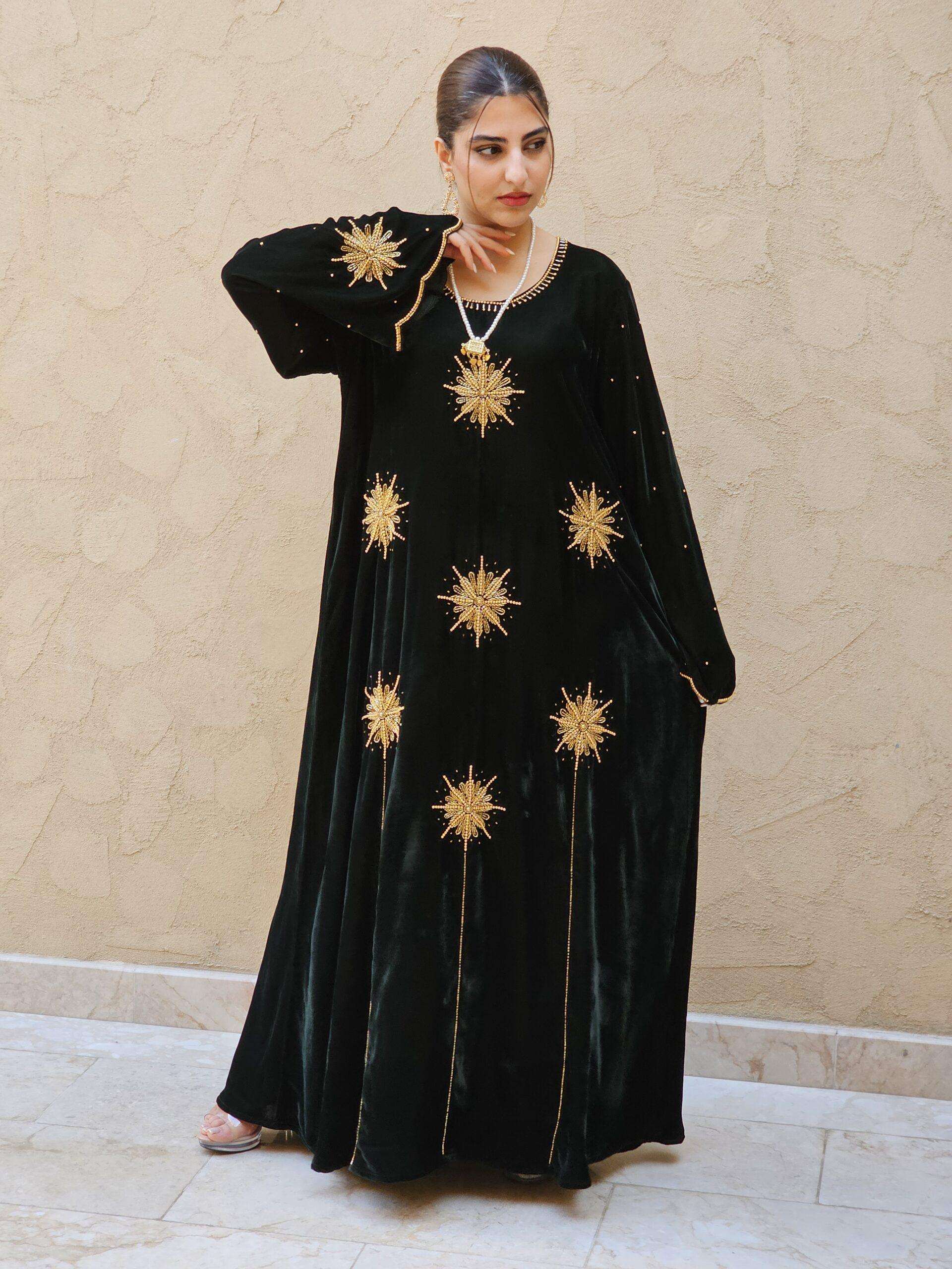 Round Star Velvet Jalabeya