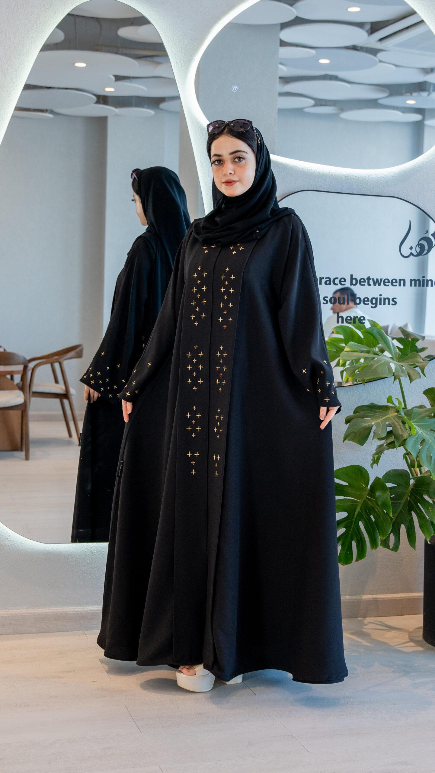 Starry Beads and Threads Abaya