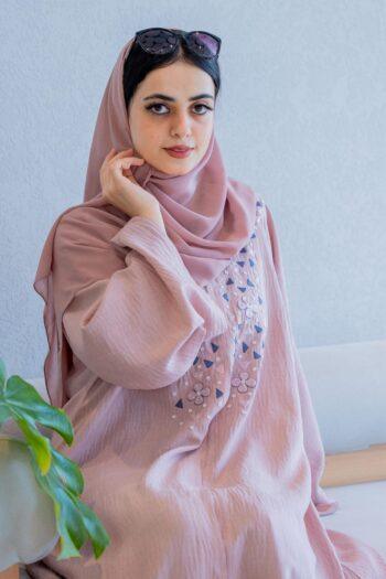 Hand-Embroidered Beaded Abaya
