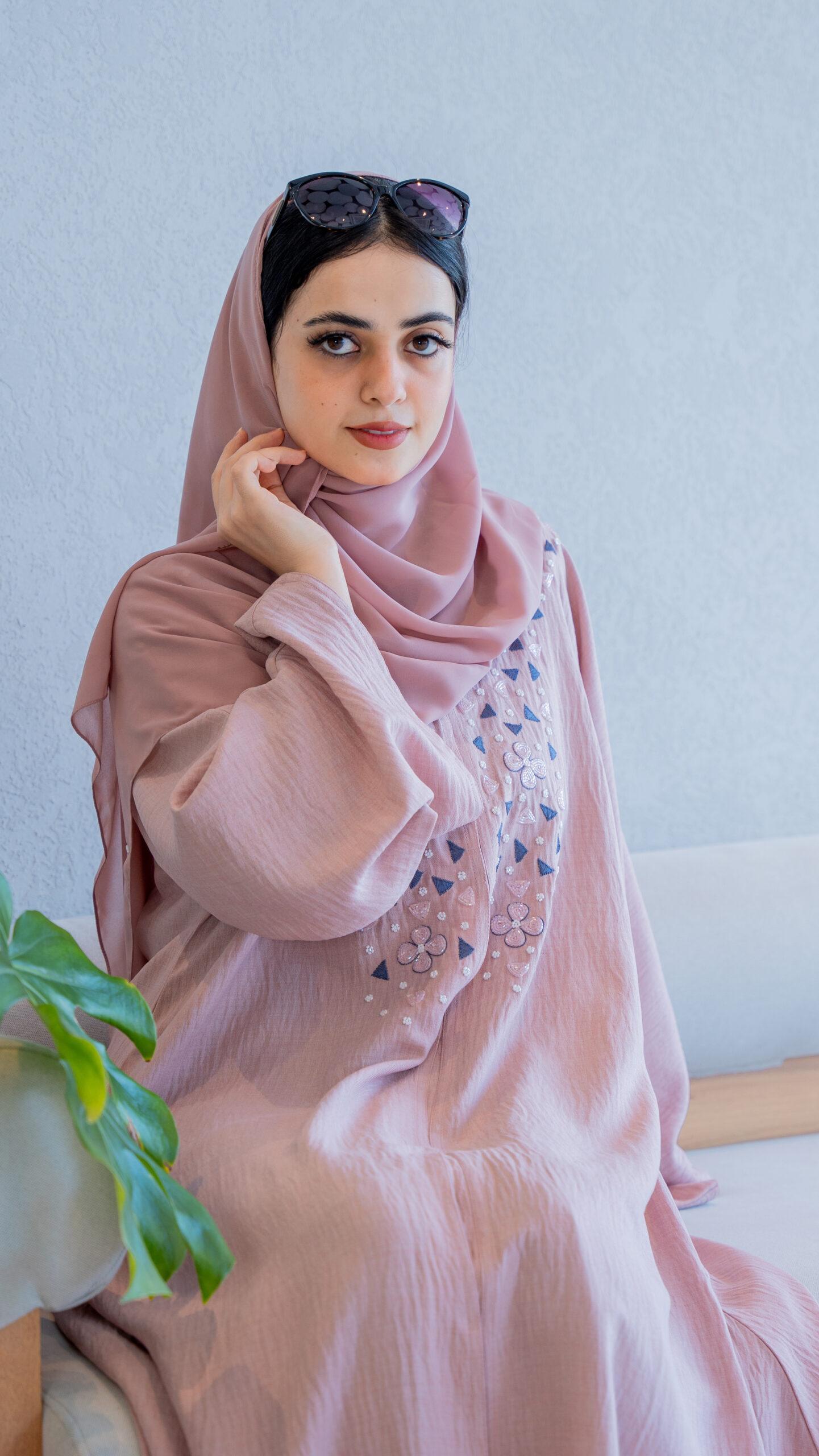 Hand-Embroidered Beaded Abaya
